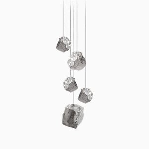 Lampada a sospensione al quarzo a 5 luci di Concept Verre