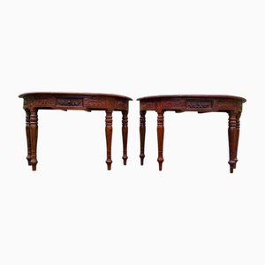 Louis XVI Konsolen aus Holz, 2er Set
