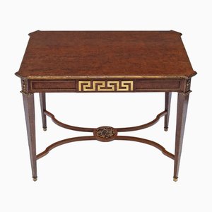 Late 19th Century Louis XVI Plum Pudding & Gilt Centre Side Table