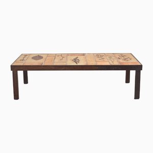 Ceramic Coffee Table by Roger Capron, France, 1970