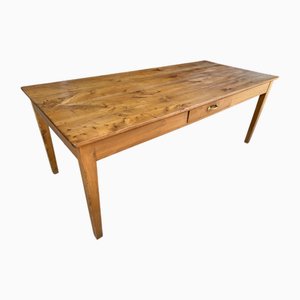 Table de Ferme en Merisier, 19ème Siècle, France