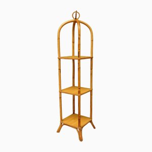 Support Boho Tiki Mid-Century en Bambou, 1970s