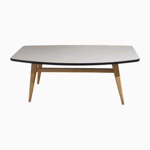 Tavolino da caffè vintage in formica e betulla nello stile di Jens Risom, anni '50