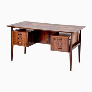 Dänischer Mid-Century Executive Schreibtisch aus Teakholz