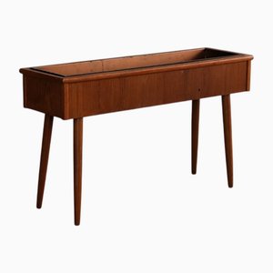 Jardinière Vintage en Teck, Suède, 1960s