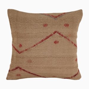 Camel Cicim Cushion Cover in Wool