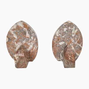Vintage Art Deco Marble Bookends, France, 1930s, Set of 2