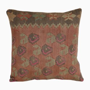 Mid-20th Century Anatolian Kilim Striped Cushion Cover