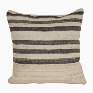 Fodera per cuscino vintage in lana Kilim di canapa, Turchia