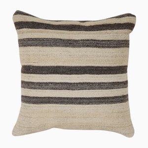 Housses de Coussin Kilim Chanvre Vintage Rayées, Turquie