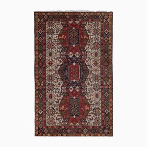 Tapis Kilim Soumac Vintage à Motifs Animaliers