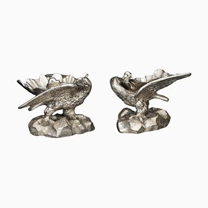 Sali d'aquila antichi vittoriani placcati in argento, inizio XIX secolo, set di 2