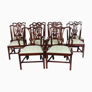 Sedie da pranzo Chippendale antiche, inizio XIX secolo, set di 10