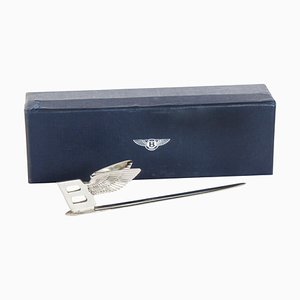 Vintage Cased Chromium Double Winged Letter Opener from Bentley