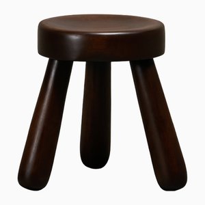 Sgabello tripode in legno nello stile di Ingvar Hildingsson, Svezia, anni '70