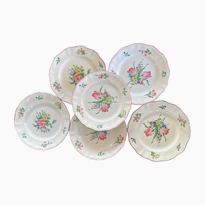 Réverbère Dinner Plates from KG Luneville, 1950s, Set of 6