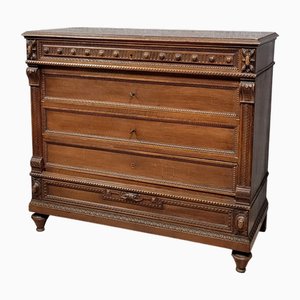 Louis XVI Kommode aus Mahagoni, 1850