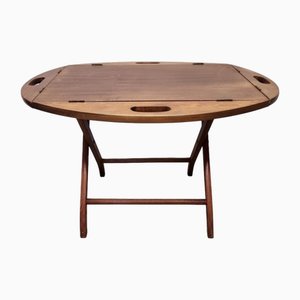Vintage Mahogany Coffee Table with Tray, 1970s