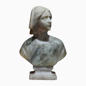 Giuseppi Bessi, Bust, 19th Century, Alabaster
