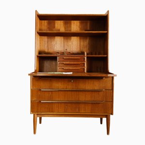 Danish Bookcase with Secretaire, 1950s