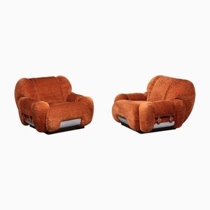 Lounge Chairs in the style from Adriano Piazzesi Italy, 1970, Set of 2