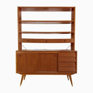 Swedish Bookcase with Secretaire, 1950s