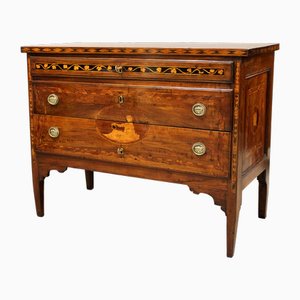 18th Century Italian Louis XVI Chest of Drawers in Walnut