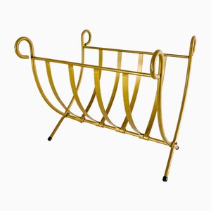 Vintage Metal Magazine or Firewood Rack, 1960s