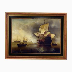 Jean Broos, The Cannon Shot, 1980s, Oil on Canvas