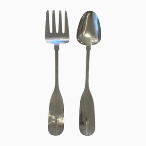 Danish Fork and Spoon from Dansk, 1970s, Set of 2