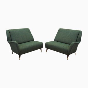 Italienische Sofas, Italien, 1970er, 2er Set