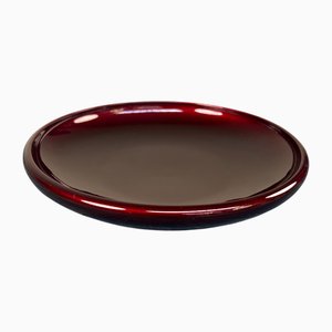 Wooden Lacquerware Tamamushi-Nuri Dish, Japan, 1970s
