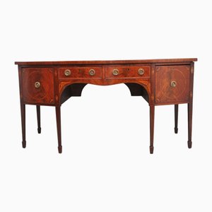 Georgian Inlaid Mahogany Bowfront Sideboard, 1800