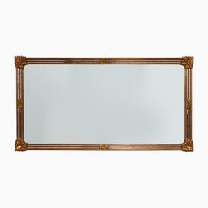 Large 20th Century Baroque Rectangle Gilded Mirror from Deknudt, Belgium, 1980s