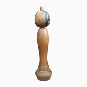 Goddess of Mercy Kokeshi by Kato Kuen, Japan, 1950s-1960s