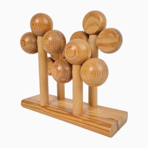 Scandinavian Pine Letter Holder by Kaija Aarikka for Aarikka, Finland, 1970s