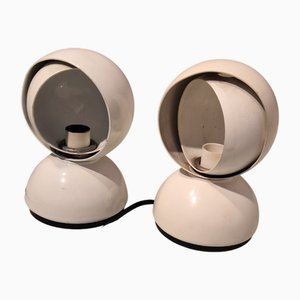 Lampes de Bureau Modèle Eclissi par Vico Magistretti pour Artemide, 1960s, Set de 2