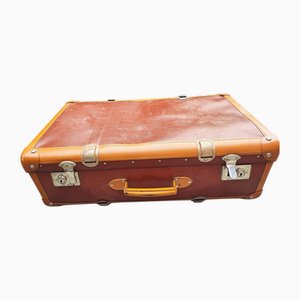 Valise Art Déco en Cuir