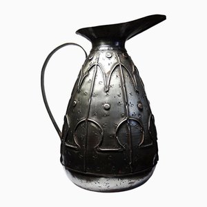 Grand Pichet Arts & Crafts Antique en Métal