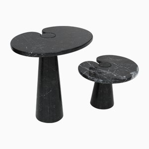 Tables d'Appoint Eros en Marbre par Angelo Mangiarotti pour Skipper, Italie, 1970s, Set de 2