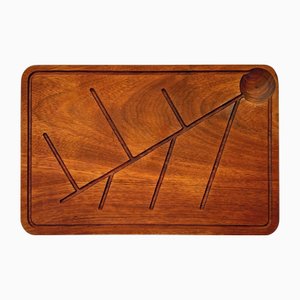 Teak Cutting Board or Serving Tray attributed to Ilmari Tapiovaara for Artek, Finland, 1960s