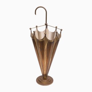 Brass Umbrella Stand, France, 1950s