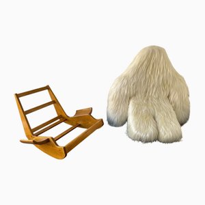 Sedia a dondolo Yeti di Mario Scheichenbauer per Elam, Italia, anni '70