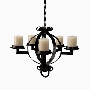 Portacandela grande in ghisa, anni '60