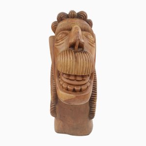 Brasilianischer Künstler, Primitivistische Bootsskulptur, 1980, Carranca Holz