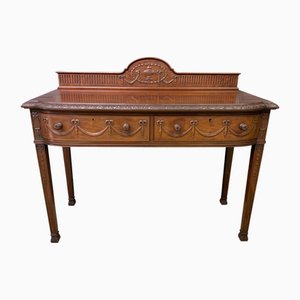 Adam's Style Mahogany Side Table, 1910s