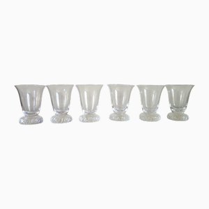 Vasos Digestif modelo Kim Mid-Century de Daum. Juego de 6