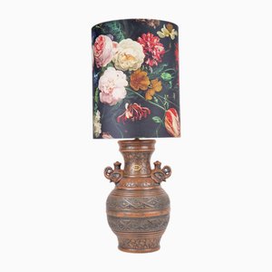 Lampada da terra Jasba Fat Lava vintage in ceramica, Germania Ovest, anni '70