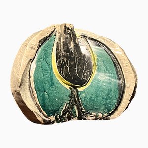 Vaso informale in ceramica smaltata di Adriano Tuninetto