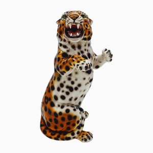 Leopard Statue in Ceramic from Ceramiche Boxer